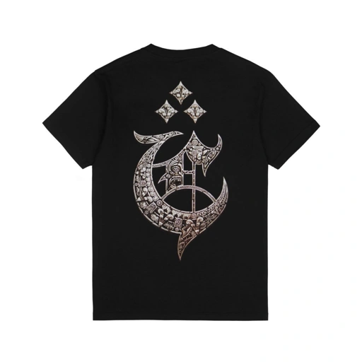 Image of T-SHIRT CROSSOVER AZTEC BLACK