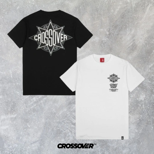 Image of T-SHIRT CROSSOVER GSTARR BLACK WHITE