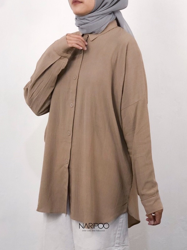 Kemeja Rayon Crinkle Airflow