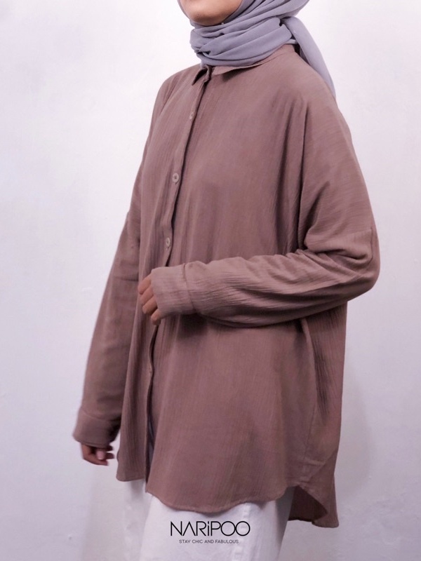 Kemeja Rayon Crinkle Airflow