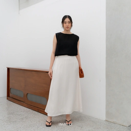 Image of MAGNOLIA FLOWY SILK SKIRT
