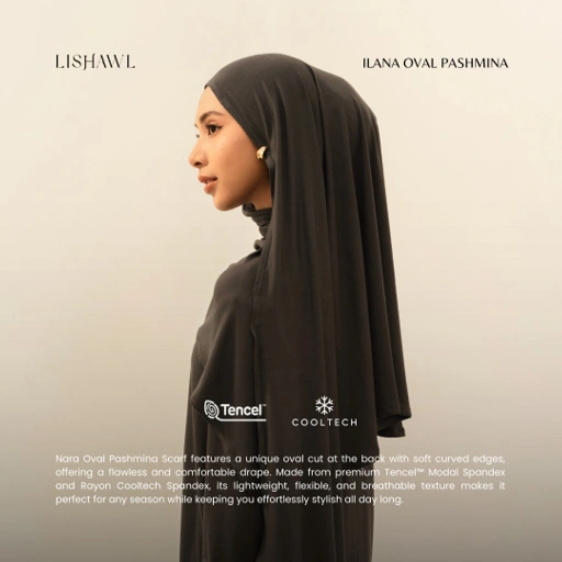 Image of LISHAWL - ILANA OVAL PASHMINA [READY STOCK]