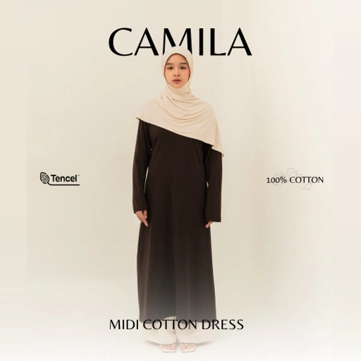 Image of LISHAWL - CAMILA MIDI COTTON DRESS
