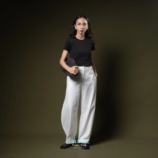 Image of BWBYAZ STAPLE EASE - JAXIE BARREL PANTS - READY STOCK