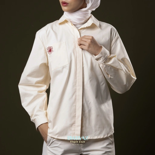 Image of BWBYAZ STAPLE EASE - BRIELLE BLOOMING SHIRT (LONGSLEEVE) NEW COLOR