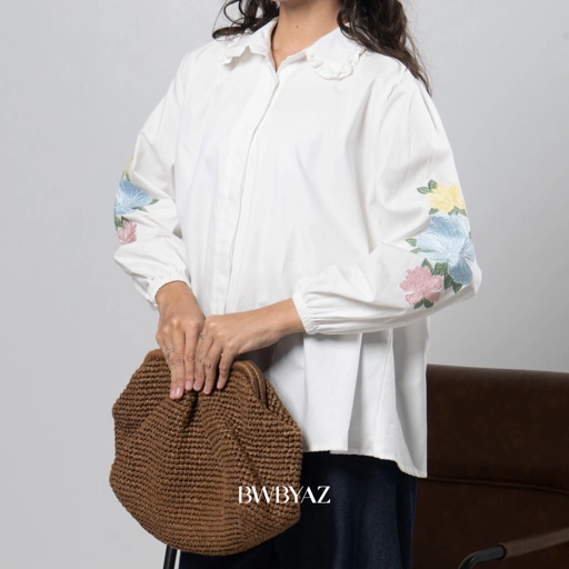 Image of BWBYAZ - ELISE EMBROIDERY SHIRT