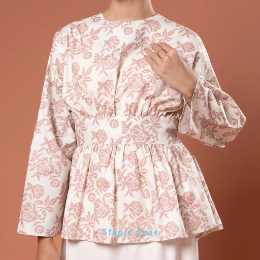 Image of BWBYAZ STAPLE EASE - JEENA FLOWER BLOUSE