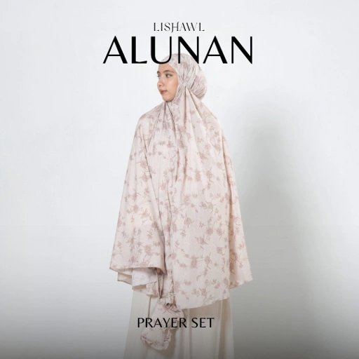 Image of LISHAWL - ALUNAN PRAYER SET - MUKENA TRAVEL (READY STOCK)