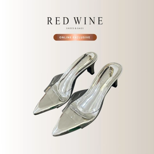 Image of Red Wine MSR003 AUBREE Sandal Heels Wanita 6cm