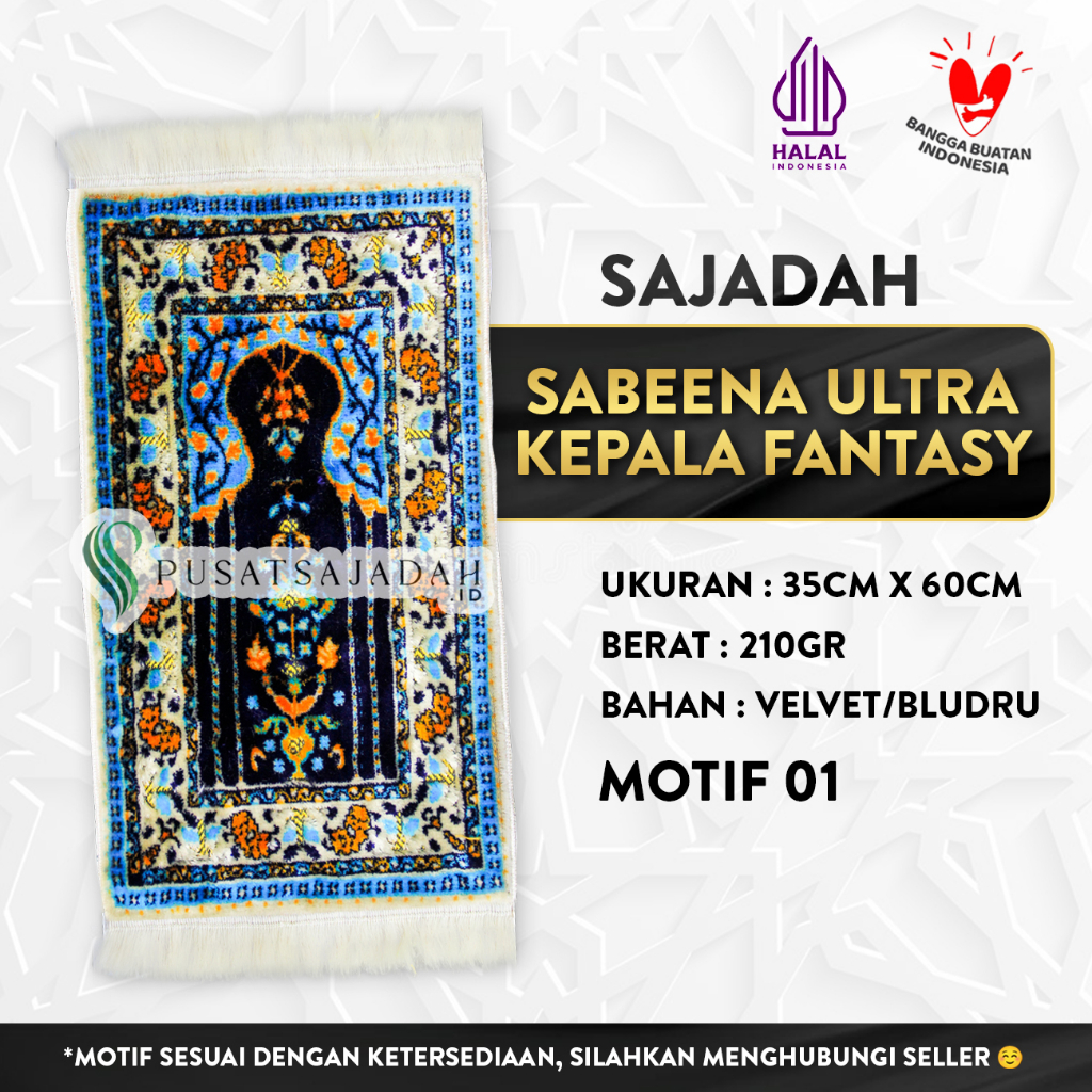 Sajadah Sabeena Ultra Kepala Fantasy