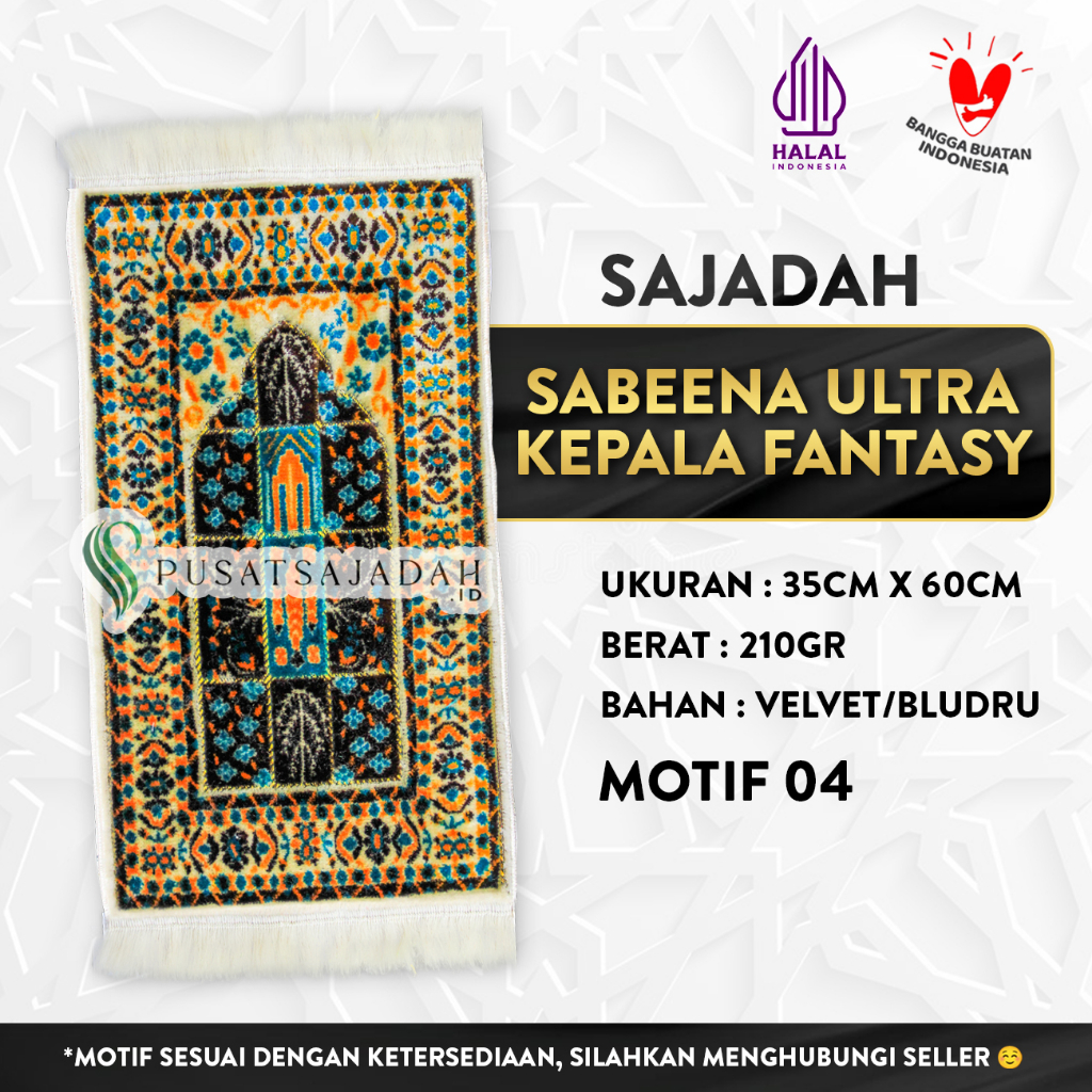 Sajadah Sabeena Ultra Kepala Fantasy