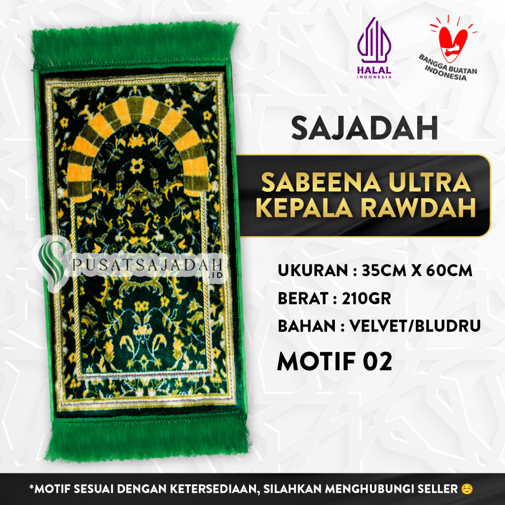 Sajadah Sabeena Ultra Kepala Rawdah