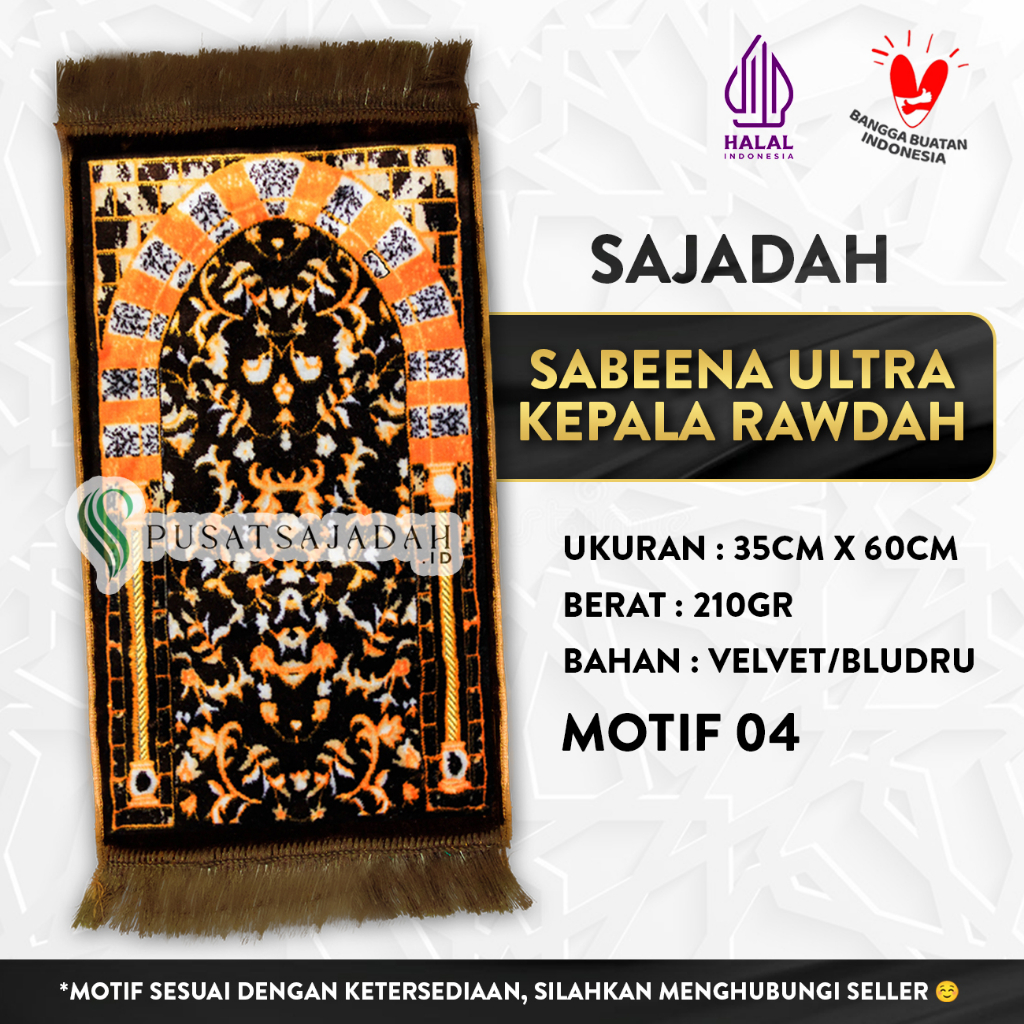 Sajadah Sabeena Ultra Kepala Rawdah