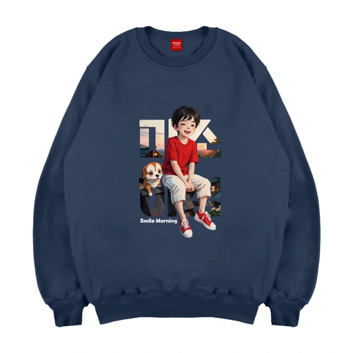 Image of Orora Sweater Wanita Korea Cute Boy Cartoon - SW ORKL 49