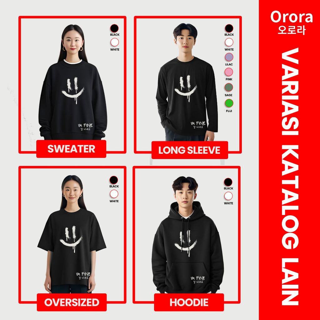 Orora Sweater Pria Korea Im Fine - SW ORKL 28