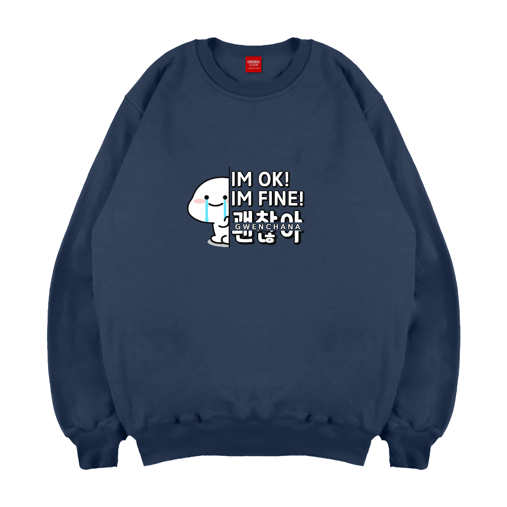 Orora Sweater Wanita Korea Im Ok Im Fine Gwenchana  - SW ORKL 14
