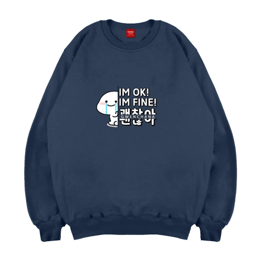 Image of Orora Sweater Wanita Korea Im Ok Im Fine Gwenchana  - SW ORKL 14