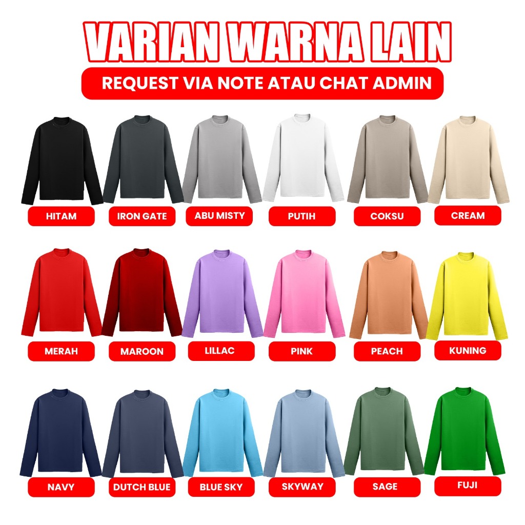 Orora Kaos Lengan Panjang Distro Premium Koreaa Cute Cat -  Long T-Shirt Unisex KP NORCAT 1