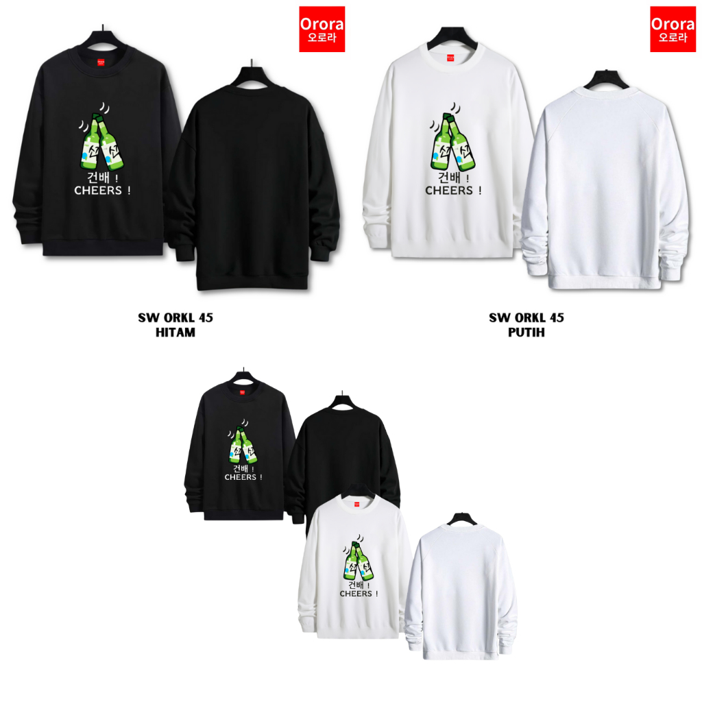 Orora Sweater Wanita Korea Cheers Your Day - SW ORKL 45