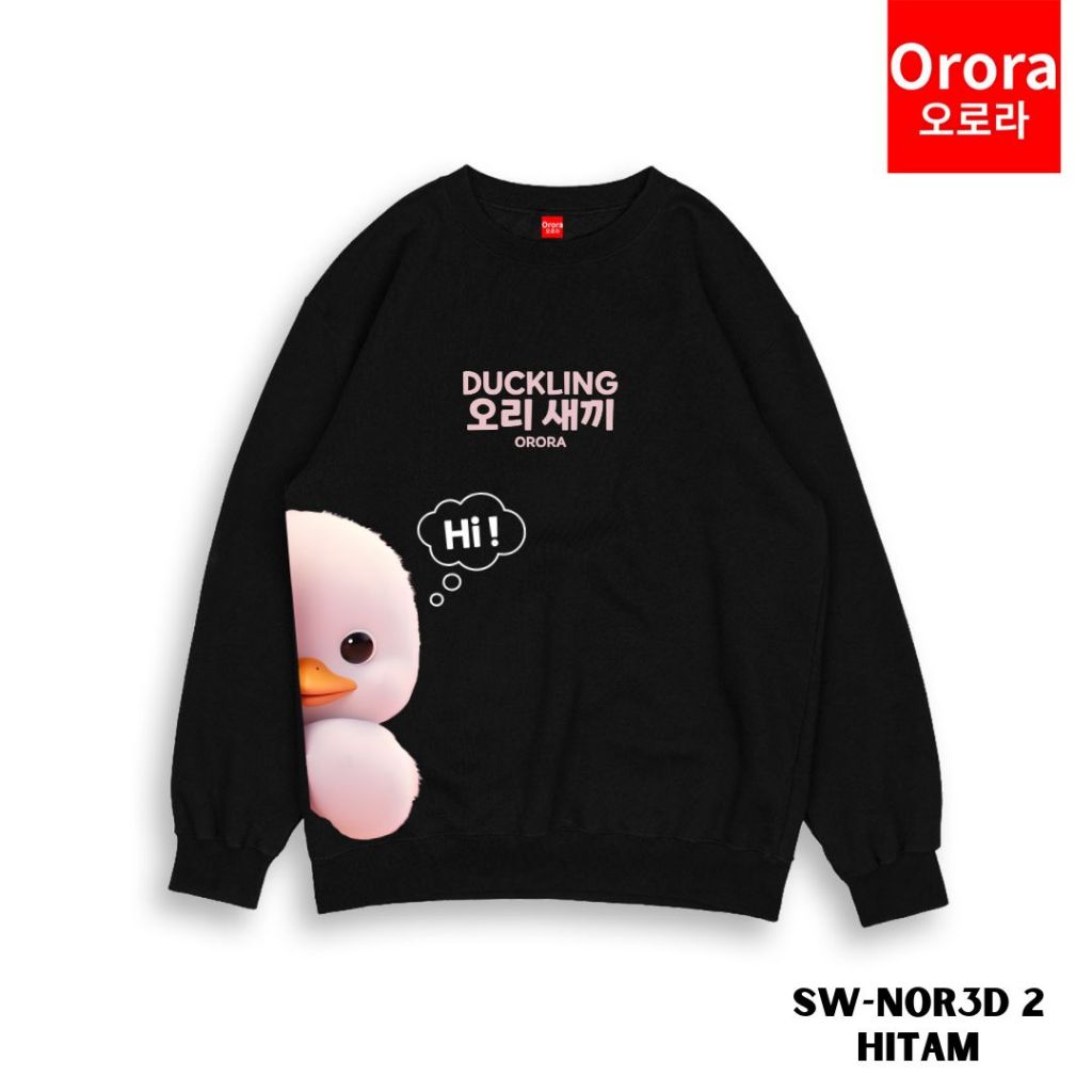 Orora Sweater Distro Premium Korea 3D Cute Duck - SW NOR3D 2