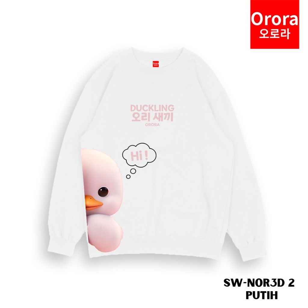 Orora Sweater Distro Premium Korea 3D Cute Duck - SW NOR3D 2