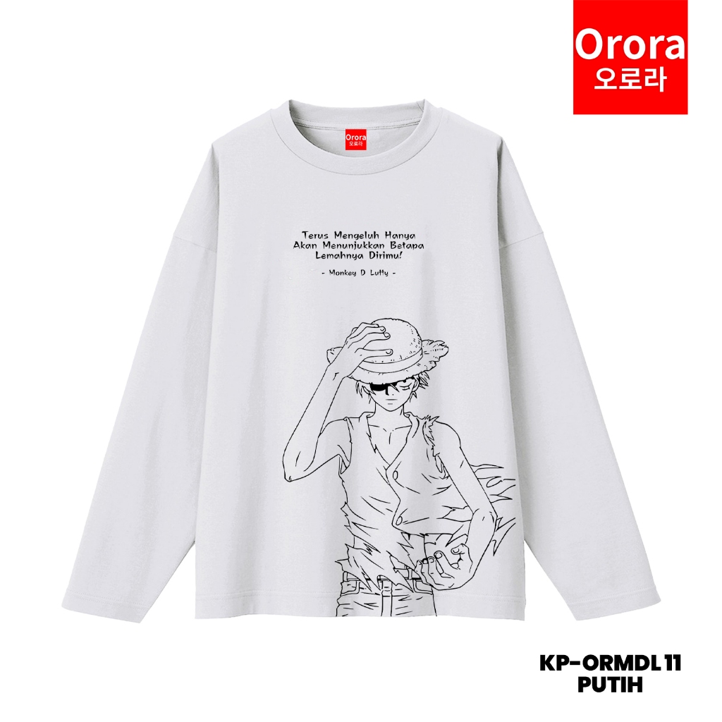 ORORA KAOS LENGAN PANJANG DISTRO PREMIUM ONE PIECE - TP ORMDL 11