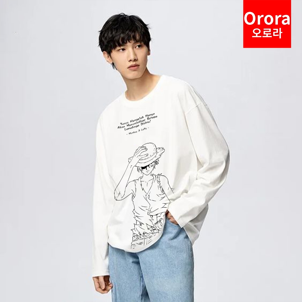 ORORA KAOS LENGAN PANJANG DISTRO PREMIUM ONE PIECE - TP ORMDL 11