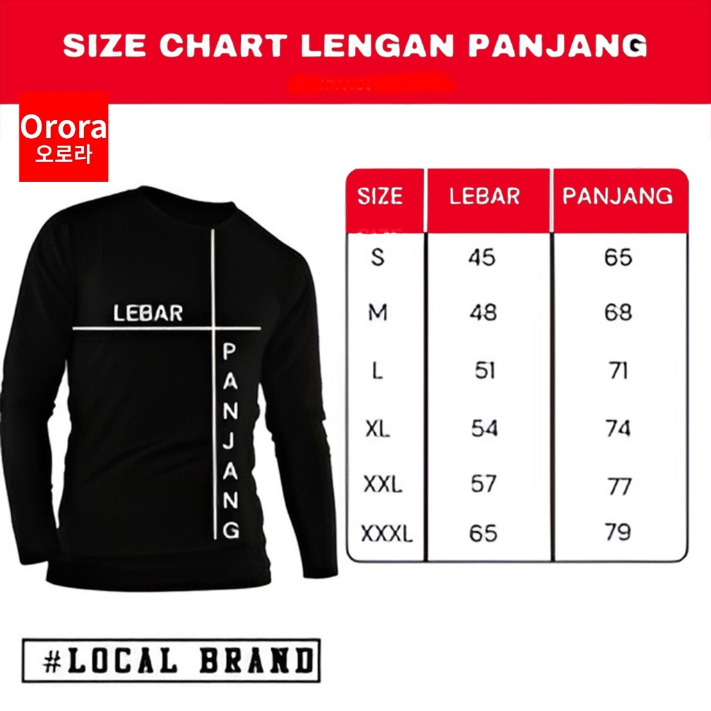 ORORA KAOS LENGAN PANJANG DISTRO PREMIUM Cartoon st1ch Cute Blue Monster - TP ORKL 76