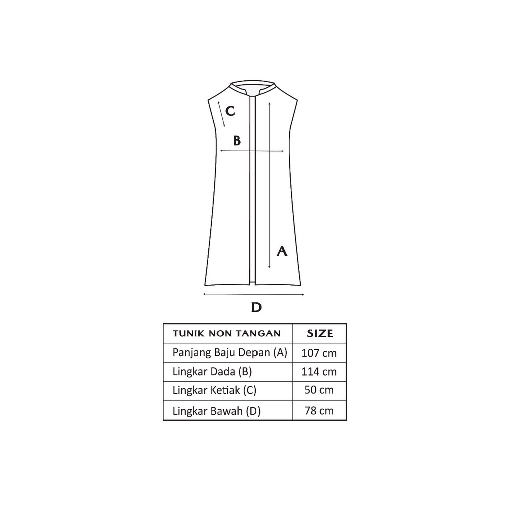 Dama Kara Top Kinasih Tunik Sleeveless