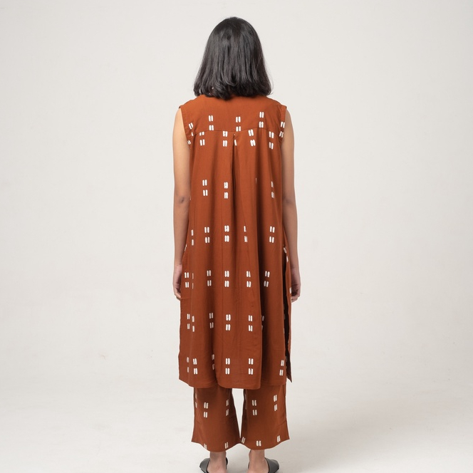 Dama Kara Set - Gayatri Tunik Terracota