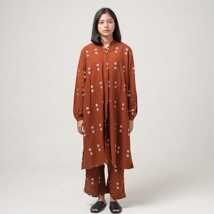 Dama Kara Set - Gayatri Tunik Terracota