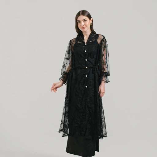 Image of Vintage House Mandy Tunic (Long Tunic Ribbon Brokat Lebaran)