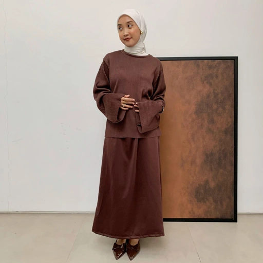 Image of Vintage House Leya Top (Atasan Wanita Bahan Plisket Korean Style)