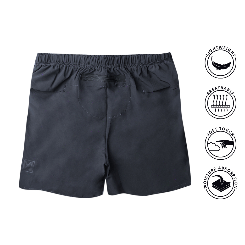 XMOJO Running Shorts Pria Judas Dark Grey