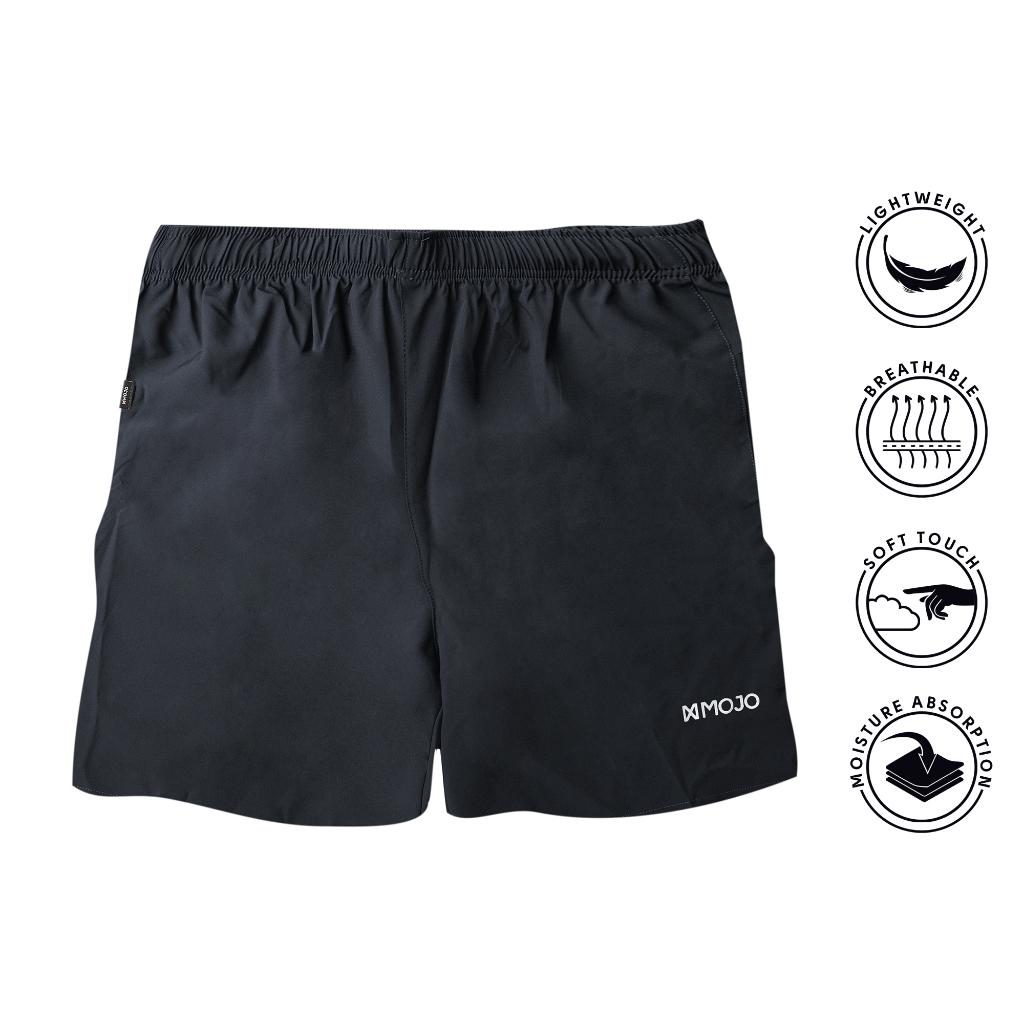 XMOJO Running Shorts Pria Judas Hitam