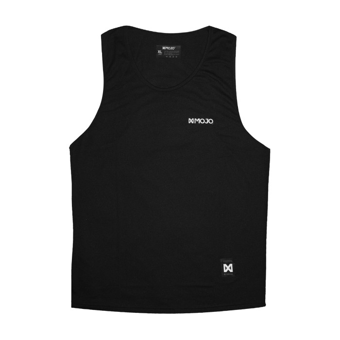 XMOJO Running Tank Pria Mokshi Hitam