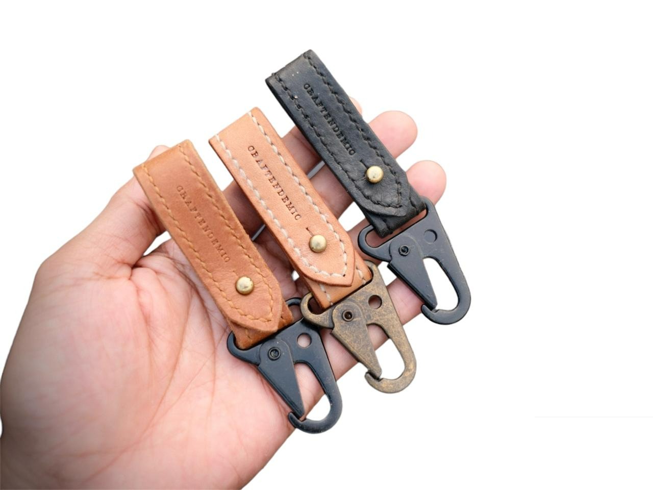 Leather Key Hook / medium key chain