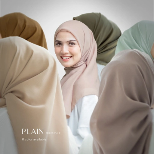 Image of Hijab Premium Segi Empat Polos Killua Series 2
