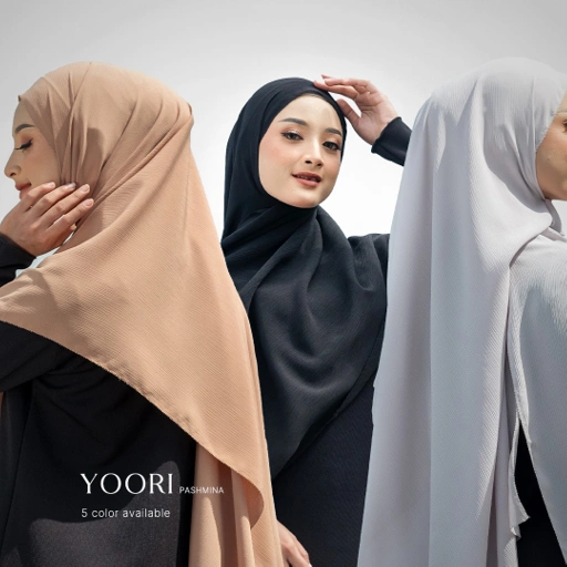 Image of Hijab Premium Pashmina Killua Yoori Pashmina Crinkle Poly