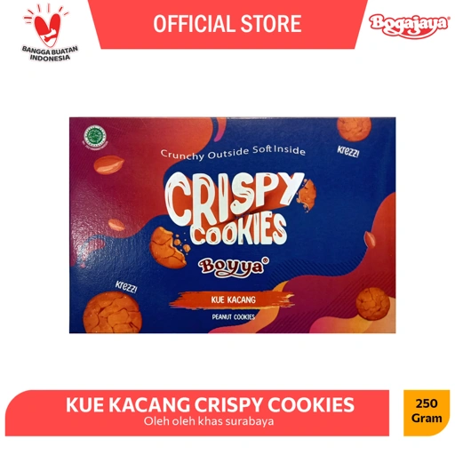 Image of Kue Kacang Crispy Cookie Oleh Oleh Surabaya Kemasan Besar 250 Gram