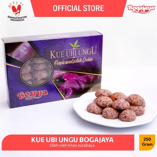 Image of KUE UBI UNGU BOYYA OLEH OLEH SURABAYA / KUE UBI MADU BOYYA 250 GRAM ENAK & GURIH