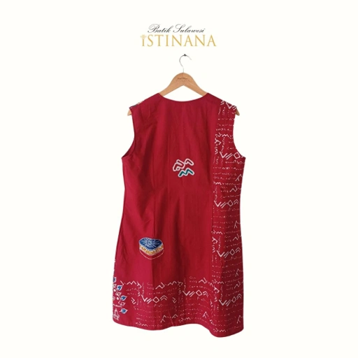 Image of Tunik Motif Batik Cap Myrina Kotak