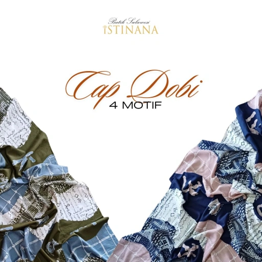 Image of Batik Cap Doby 4 Motif "Kotak Catur"
