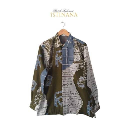 Image of Kemeja Cap 4 Motif Batik Cap Kotak Phinisi