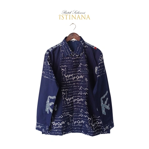 Image of Kemeja Motif Batik Cap Lancip