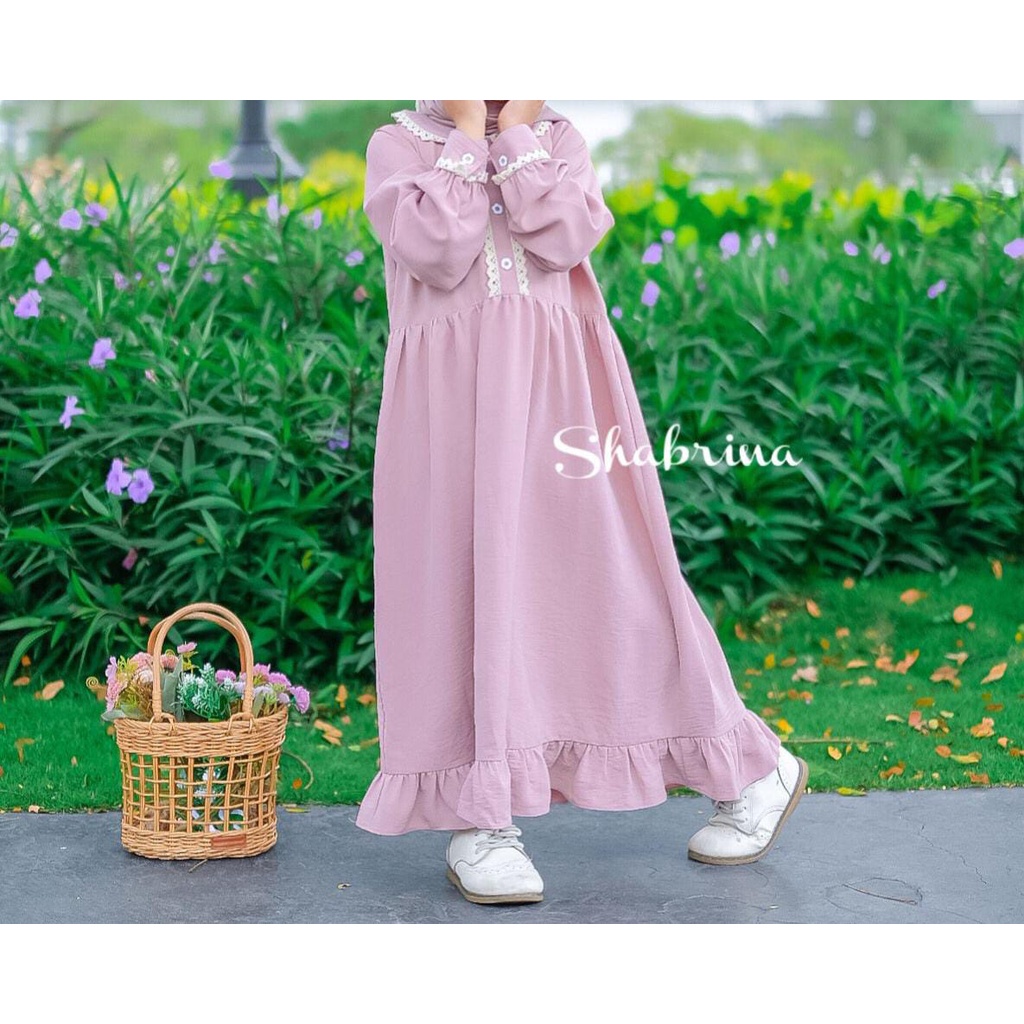 Gamis Dewasa Raniah Polos by Shabrina