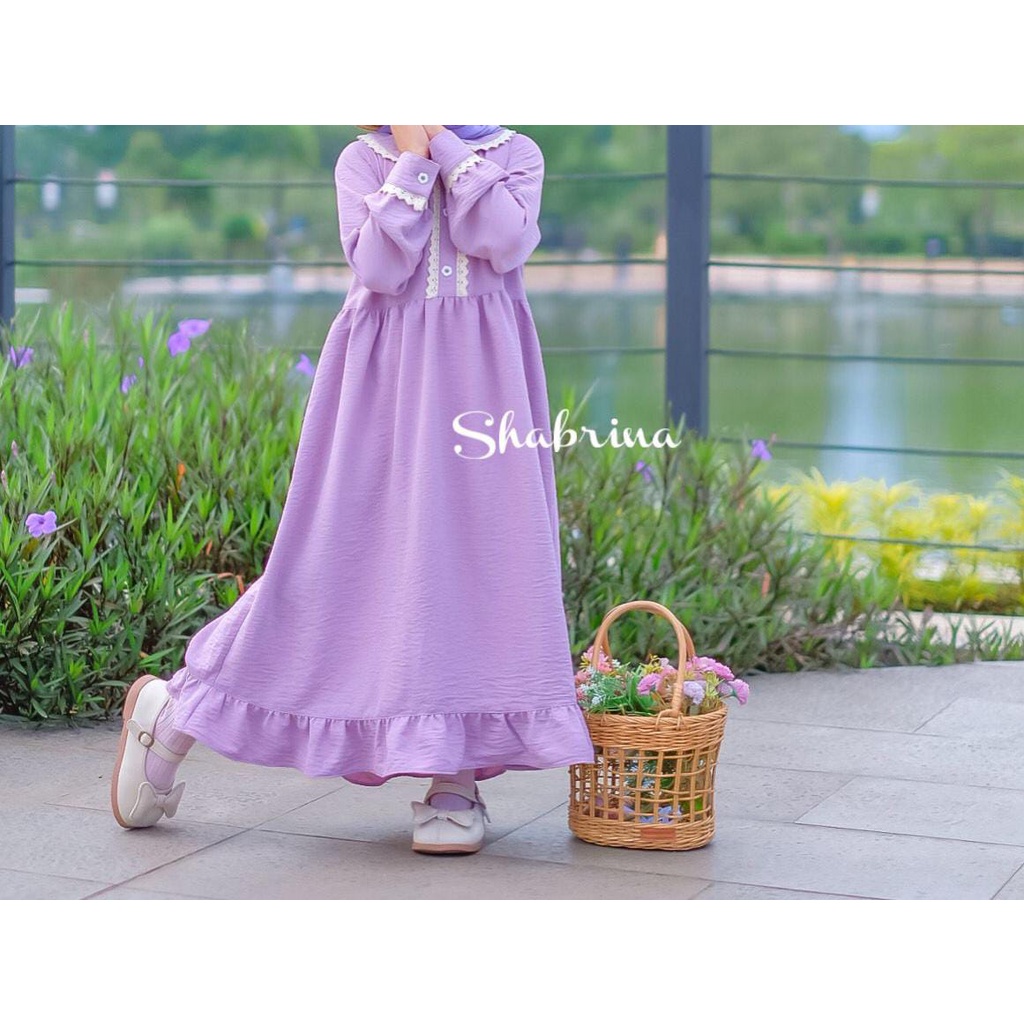 Gamis Dewasa Raniah Polos by Shabrina