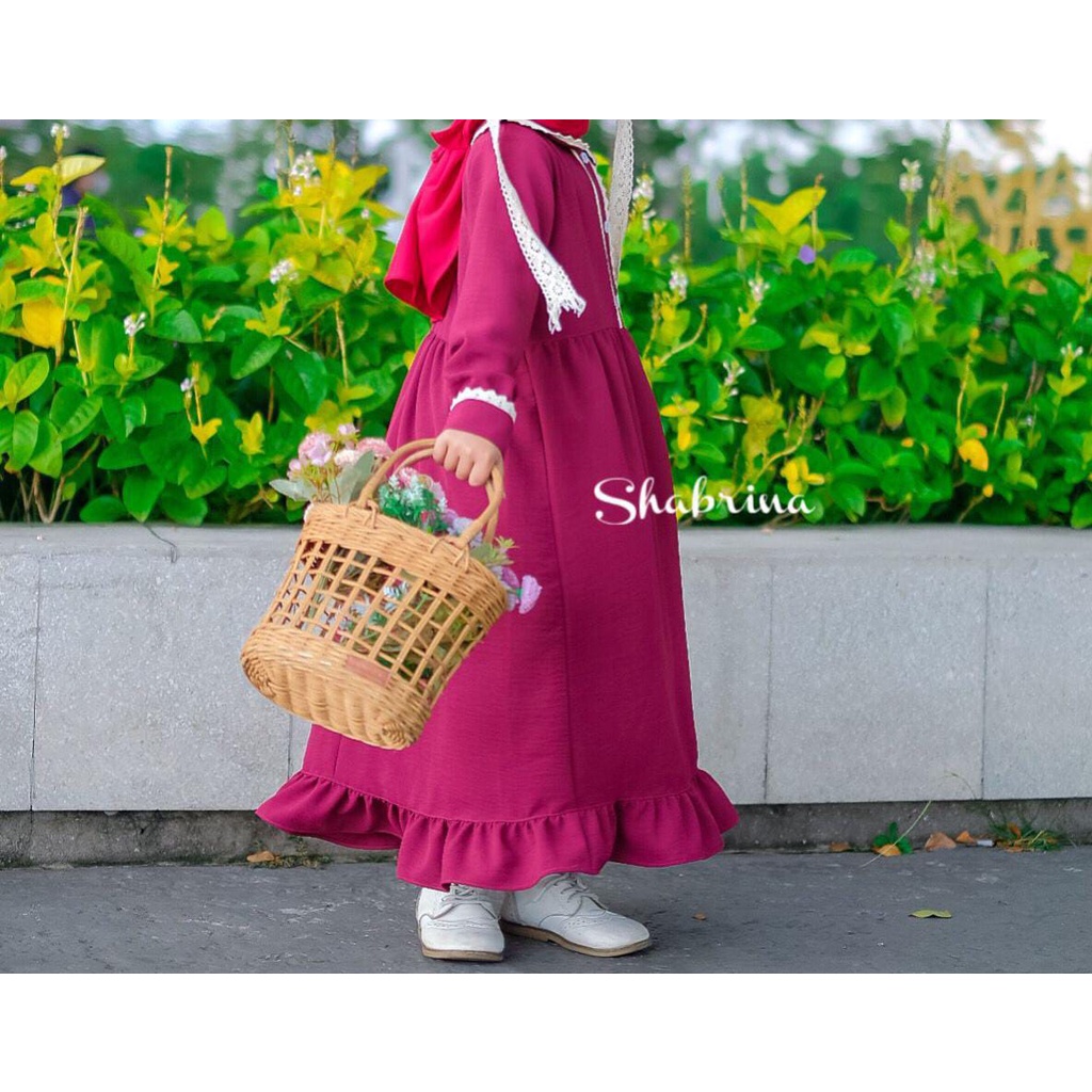 Gamis Dewasa Raniah Polos by Shabrina