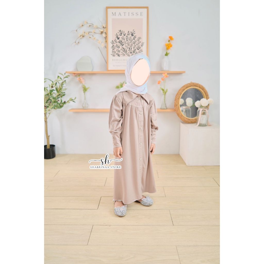 Gamis Yasmin Anak sz XL-4XLby Shabrina