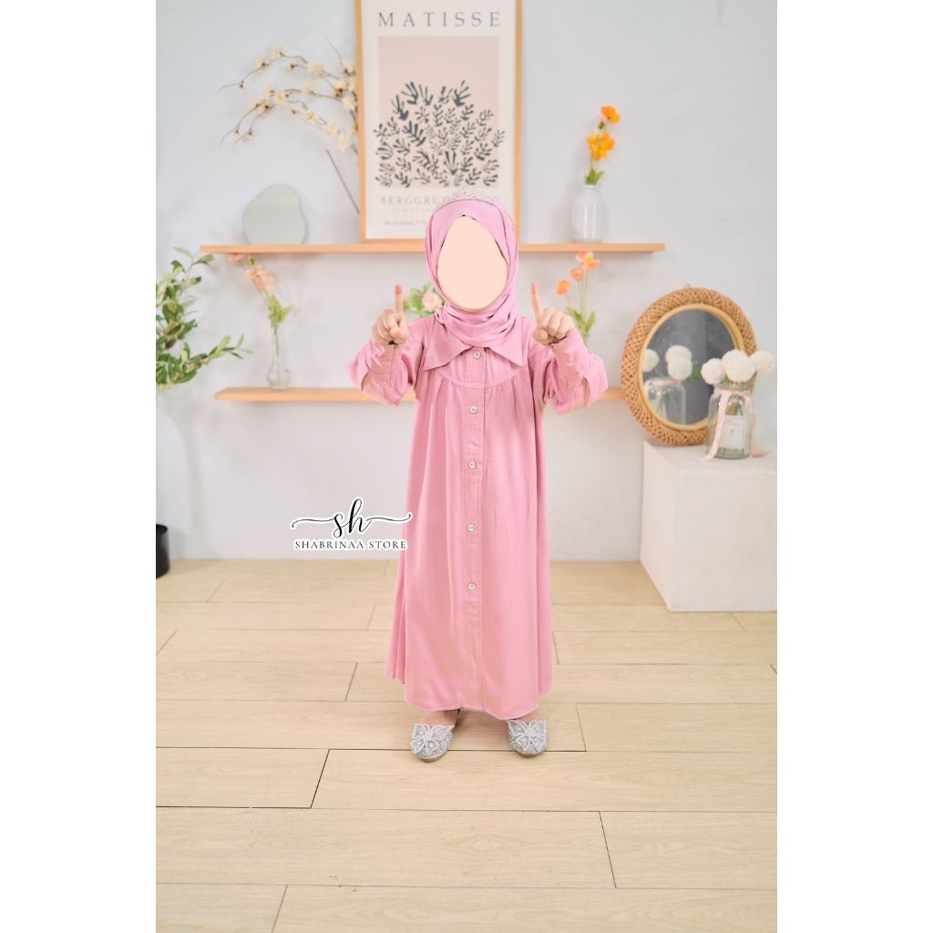 Gamis Yasmin Anak sz XL-4XLby Shabrina